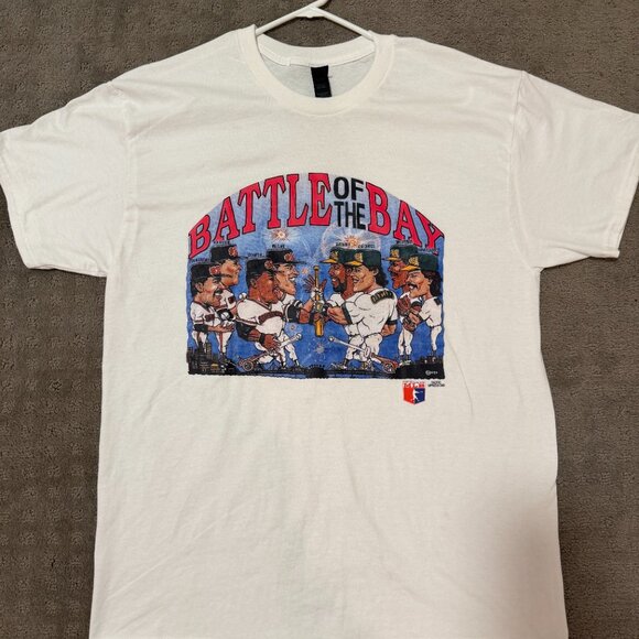 Vtg 1989 Battle Of The Bay Athletics Vs San Francisco Giants Unisex T-shirt - Picture 4 of 4